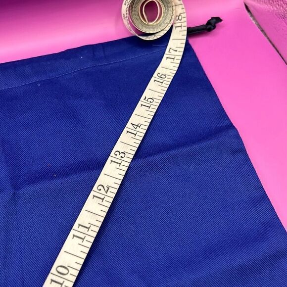 Stuart Weitzman Drawstring Top Medium Dust Bag Royal Blue Travel Storage Cover - Picture 7 of 7